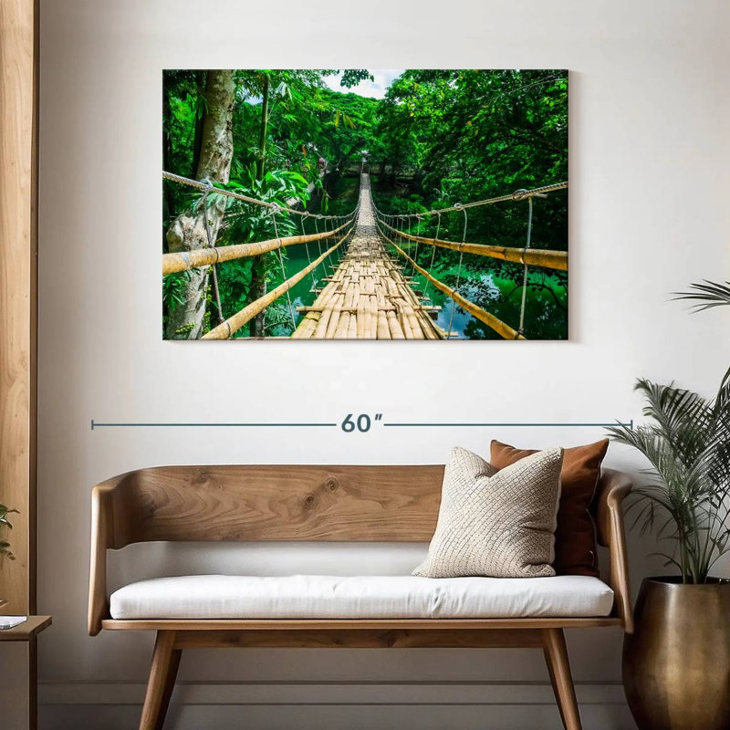 Lilie Bamboo Suspension Bridge, 30" H x 45" W