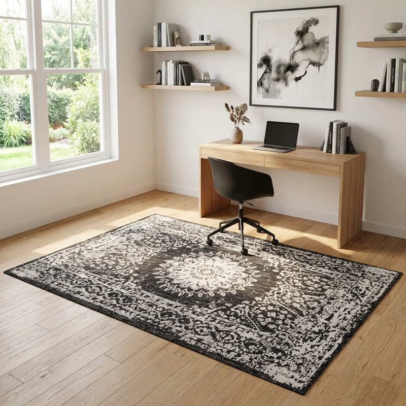Tapis intérieur / extérieur Ornate Lamotte, Rectangle 4 pi 1 po x 6 pi 1 po