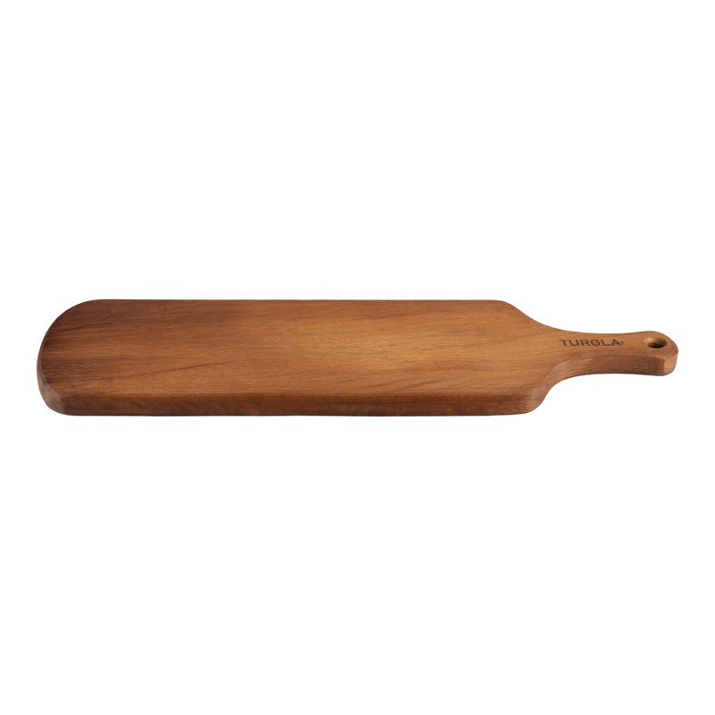 Desserte rectangulaire en bois brun 22 po x 7 po Wood