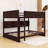 Queen Over Queen Wooden Bunk Bed With Ladder And Storage Shelves-1291891393