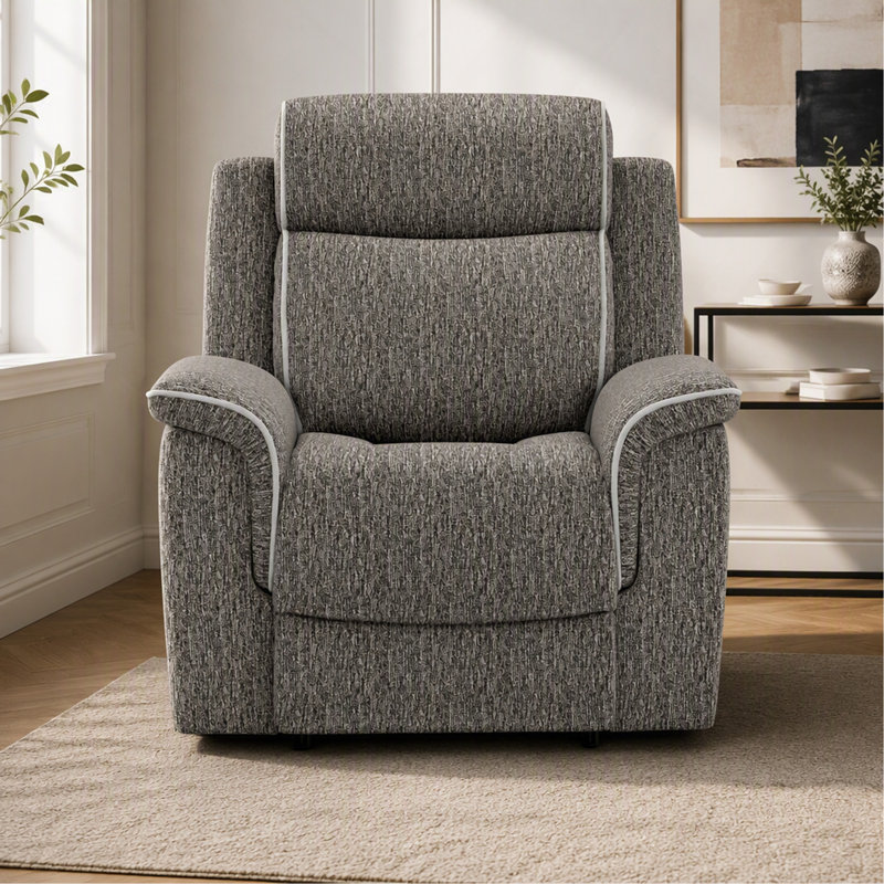 Fauteuil inclinable électrique Zero-Gravity en ardoise mouchetée