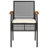 2 - Person Wicker Patio Dining Set with Square Table , Cushions Included-97871661-97871662