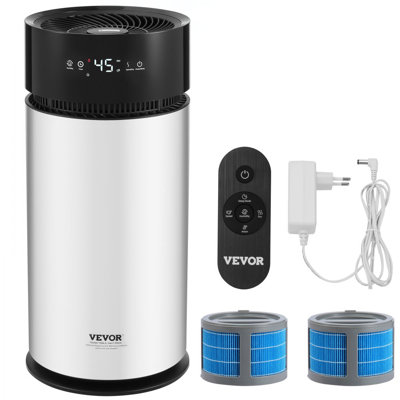 Humidificateur par évaporation pour toute la maison jusqu'à 270 pieds carrés, grand humidificateur intelligent et purificateur d'air 10L (2,64G), minuterie à 3 vitesses et 1 à 14 heures, filtre à sommeil silencieux de qualité supérieure pour la ch