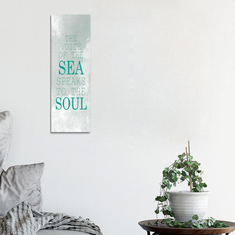The Voice Of The Sea III by Kimberly Allen - Wrapped Canvas Panoramic Print, 30.48 cm H x 91.44 cm W
