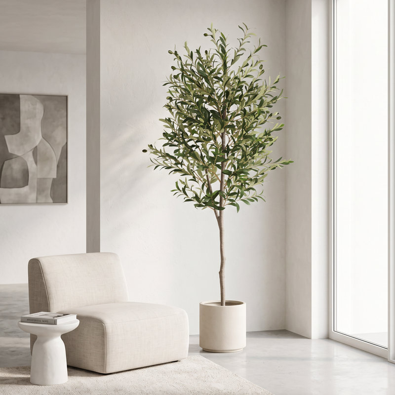 Artificial Potted Olive Tree