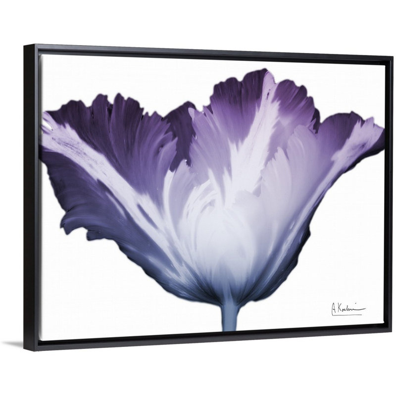 Reproduction d’art sur toile, "radiant Blossom 1" par Albert Koetsier, H 14 po x l 18 po x P 1,75 po, Cadre noir