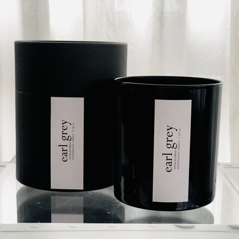 Dark Collection Earl Grey Scented Jar Candle