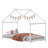 Montessori Low-Profile Metal Canopy Kids House Bed-33981601