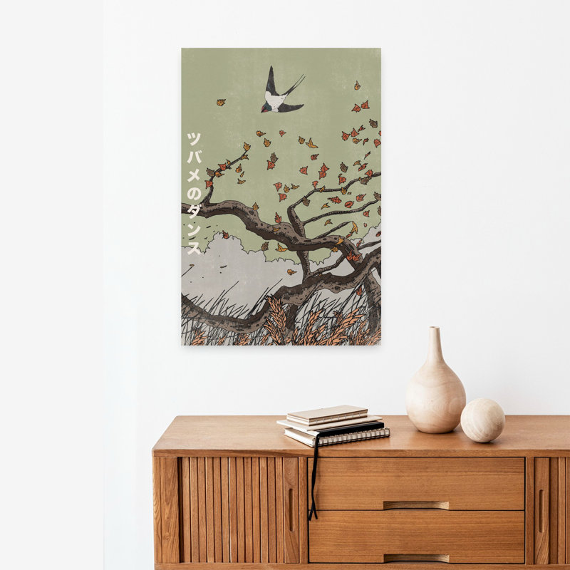 Art contemporain, art abstrait d'automne, H 24 po x l 16 po
