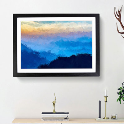 Mountains of Nepal in Abstract - Framed Print