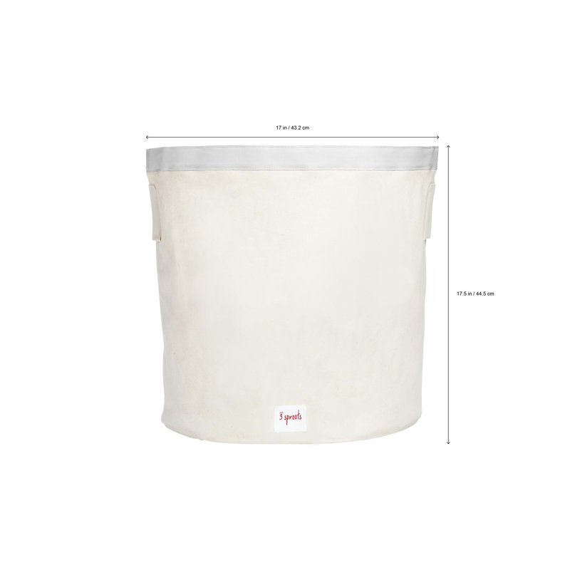 Llama Canvas Storage Bin with Handles for Kids