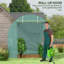 Walk-In Polytunnel Greenhouse with Large Roll-Up Door & Windows