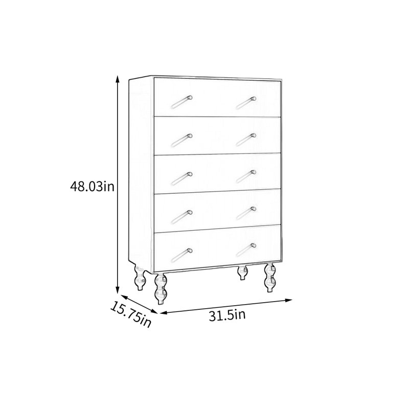 Élégante armoire décorative avec cadre en bois de pin