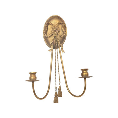 Porte-bougie mural French Ribbon Gold