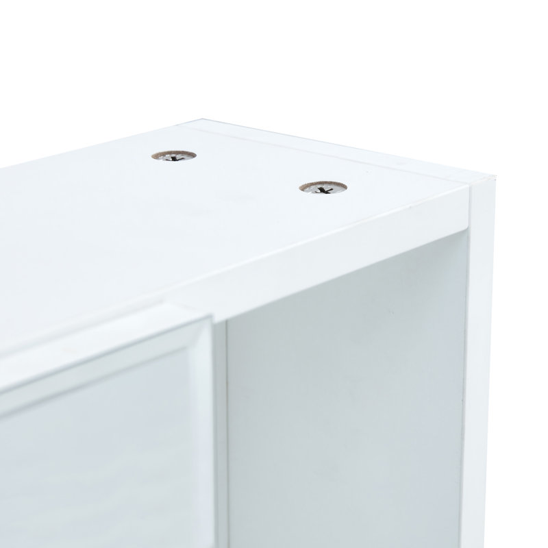 Bathroom Mirror Cabinet Wall Mounted, White