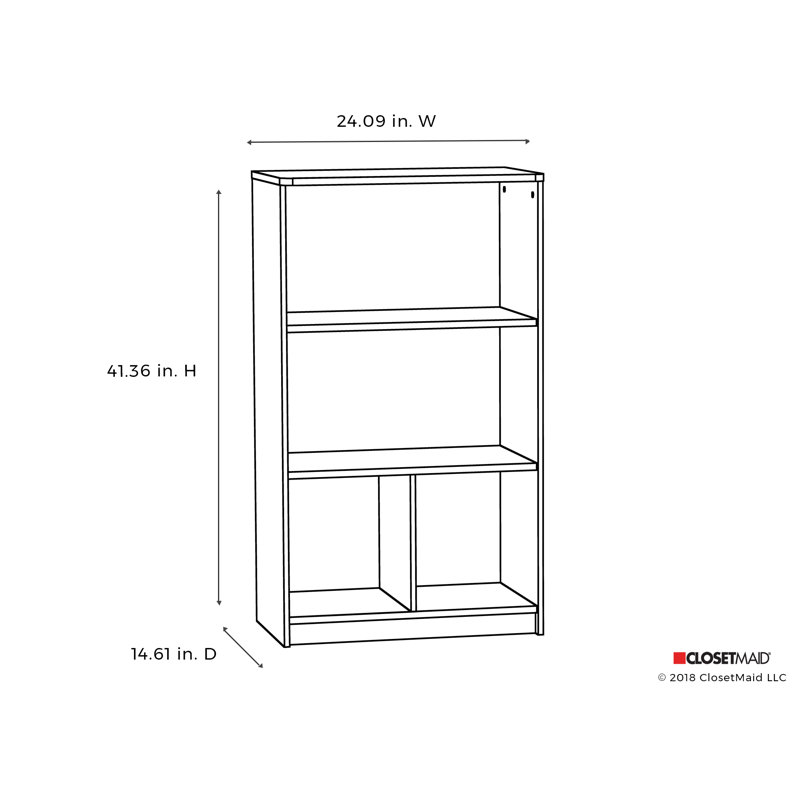 White 3-Tier Kids' Storage Shelf with Cubes