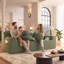 Canapé modulaire en L 71 po sans assemblage avec sièges profonds et tissu velours côtelé 71 po-438881756