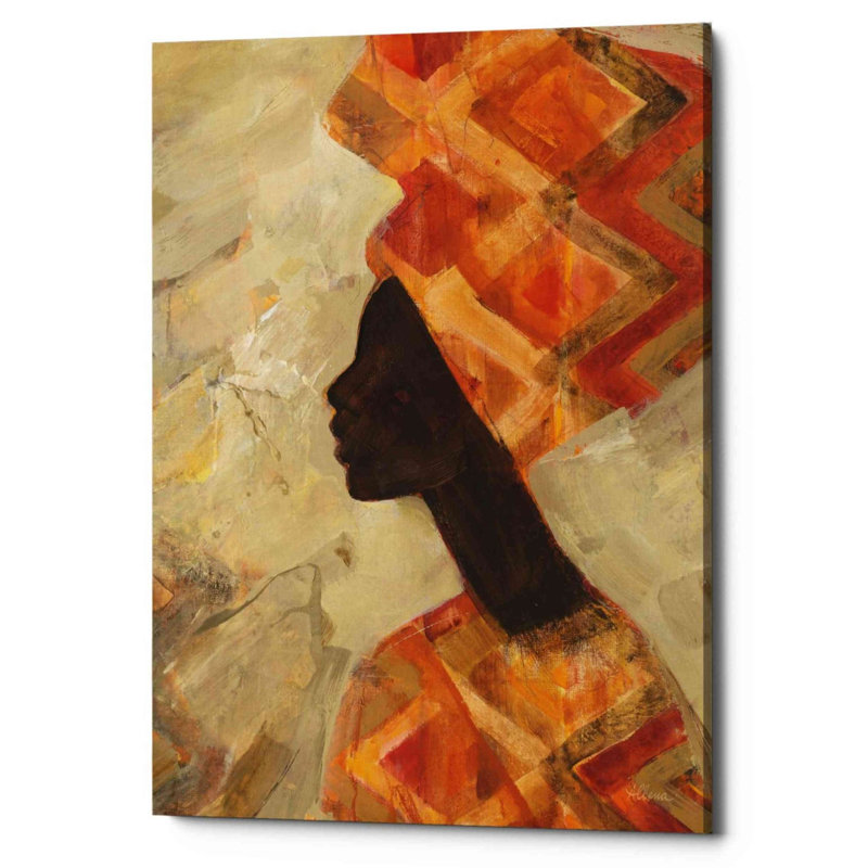 «African Beauty II» par Albena Hristova, reproduction d'art sur toile tendue, H 34 po x l 26 po x P 1,25 po