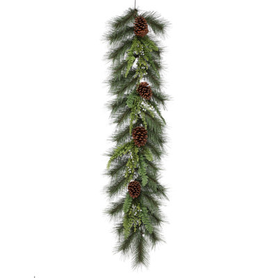 48" Uv Treated Pine,Juniper,Cone Garland
