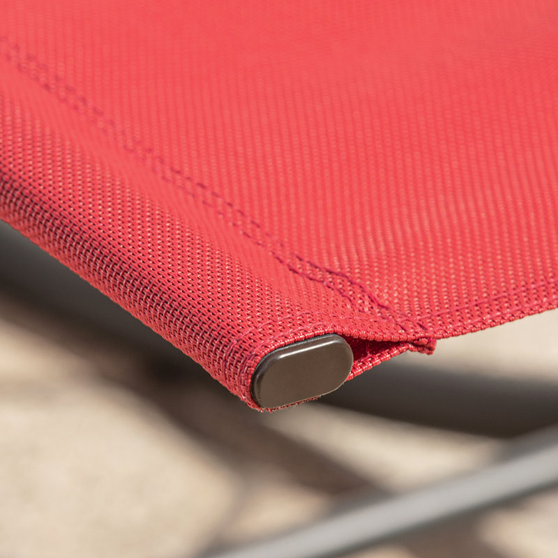 Horance Single Chaise, Red