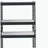 Natural and Black 4-tier Bookcase