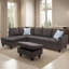 Canapé modulaire en flanelle 3 pièces-521368000-521368003