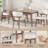 Elegant Upholstered Solid Wood Dining Chair Side Chair-1461948081