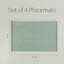 over&back Woven Frayed Chambray Placemats, Set of 4-101293263