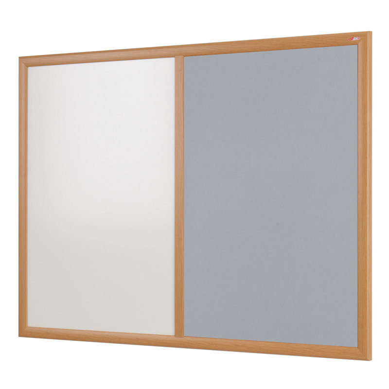Wall Mounted Combination Board, Grey, 60 cm H x 90 cm W
