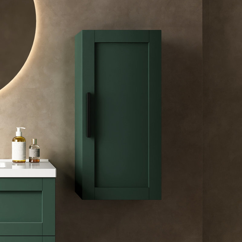 Meuble-lavabo d'appoint moderne scandinave avec tablette, porte et