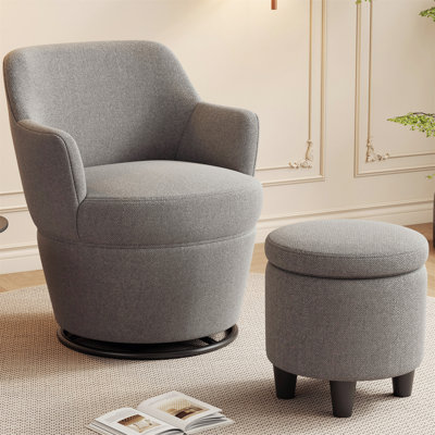 Chaise pivotante polyvalente avec repose-pieds pour un style relaxant