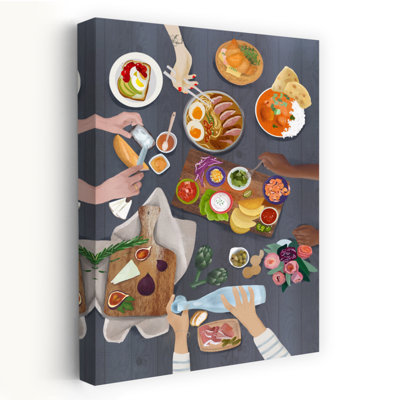 Brunch Colorful Vibrant Contemporary Wall Art Print