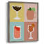 Impression encadrée Colorblock Cocktail II - bois massif-383543938