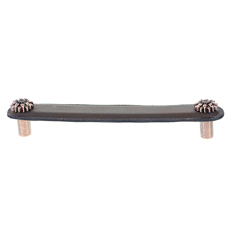 Carlotta Bar / Handle Pull, 4'', Antique Brass/Brown