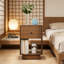 40cm W Manufactured Wood Bedside Table