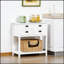 Armoire à café, buffet, armoire de cuisine avec 4 tiroirs et tablette inférieure à lattes pour la cuisine et le salon