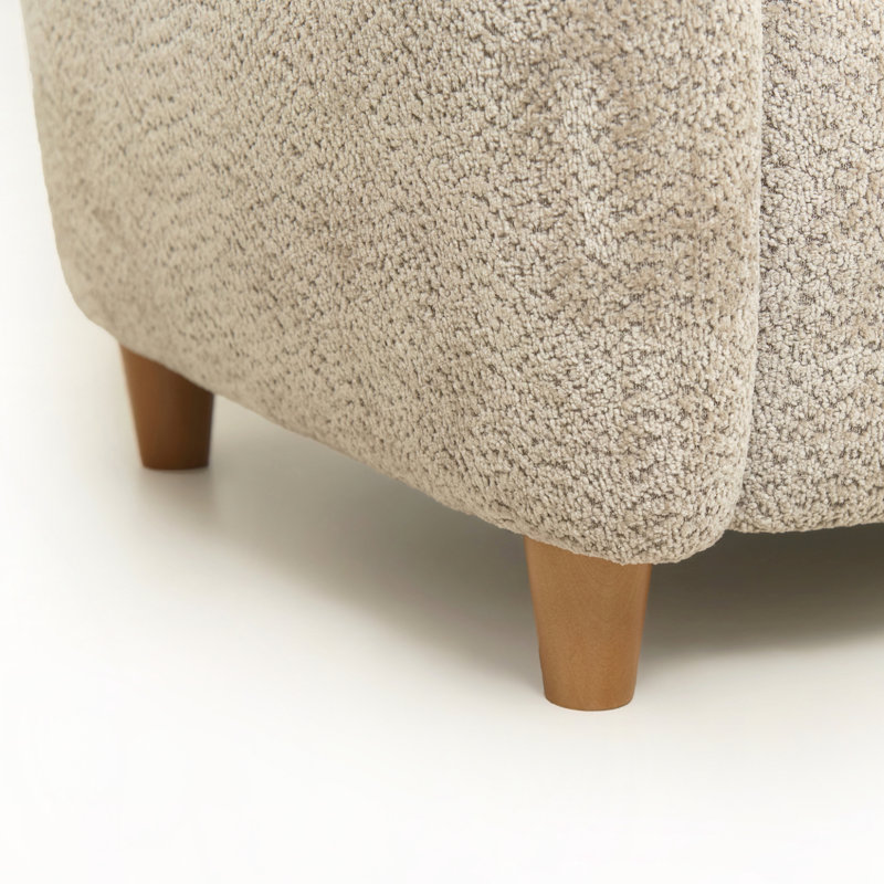 Causeuse en chenille, Chenille brun clair