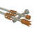 Stainless Steel/Cherrywood Lacquered