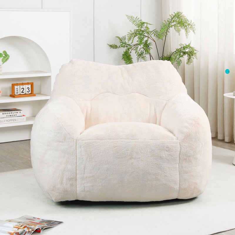 Canapé Lazy Comfy Chairs, Velours blanc