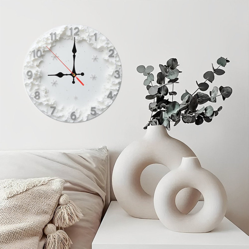 Horloge de Noël avec fée rouge