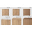 Buffet 55 po Seyla avec pieds en bois massif et 2 tablettes réglables, quatre portes cannelées courbées-697115581