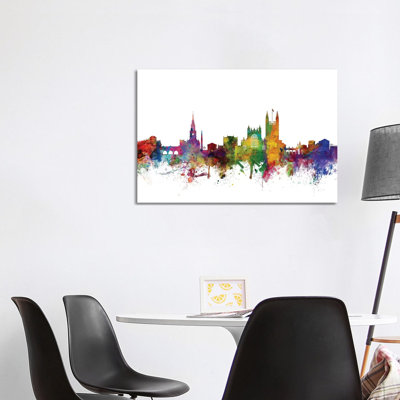 Bath, England Skyline Cityscape by Michael Tompsett - Wrapped Canvas Gallery-Wrapped Canvas Giclée
