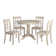 Alexa-Mae 4 - Person Solid Wood Top Pedestal Dining Set