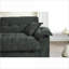 Canapés, canapé plissé moderne en chenille 3 places pour appartement / maison | Vert sauge | Chenille-49002516