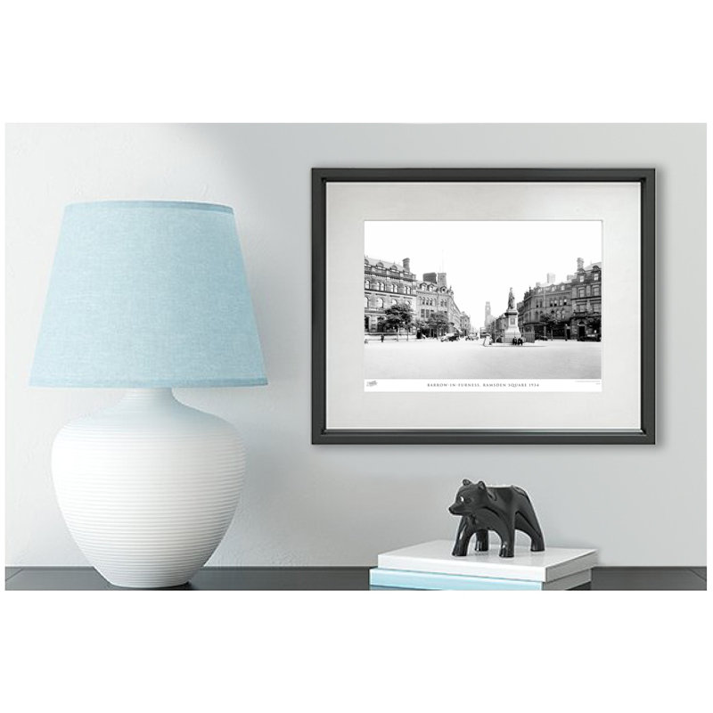 Barrow-in-Furness, Ramsden Square 1934 by Francis Frith - Single Picture Frame Print, 60cm H x 80cm W x 2.3cm D