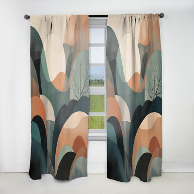 Engelhardt - Minimalism Curtain - Room Darkening Abstract Curtain - 1 Panels