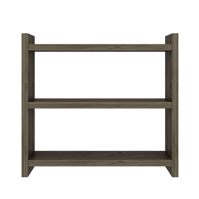 Tablette de cuisine moderne, finition noyer, 17,3 po x 3,9 po x 15,7 po | Panneau de particules 100% enduit de mélamine, durable et élégant | Parfait pour organiser les essentiels de la cuisine et améliorer la décoration intérieure