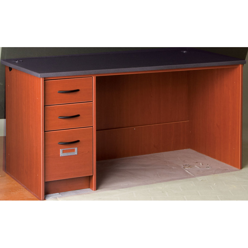 Library Executive Desk, Cherry, Left