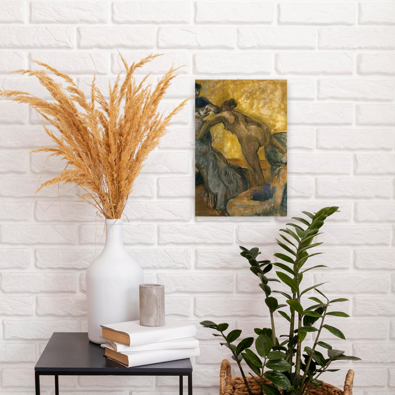 " The Cup Of Hot Chocolate, 1900-5 Impressionist Abstract Contemporary Wall Art Print " by Edgar Degas, H 18 po x l 12 po