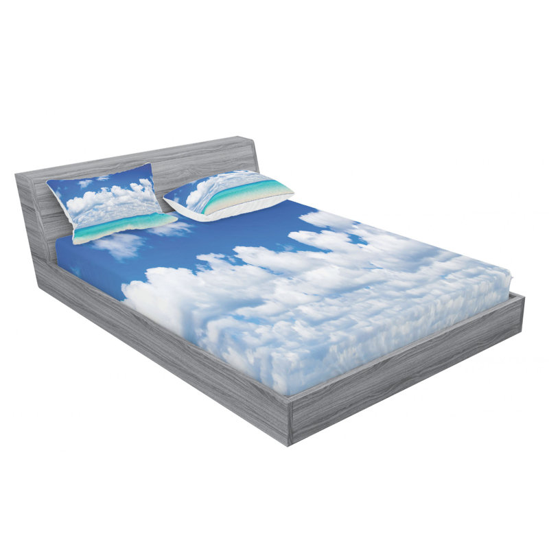 Microfiber Sheet Set, Queen Sheet Set with Fitted Sheet